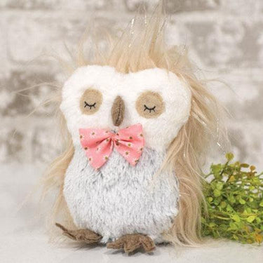 Stuffed Owl w/Bowtie - The Fox Decor